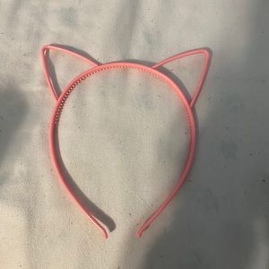 Pink cat ears headband
